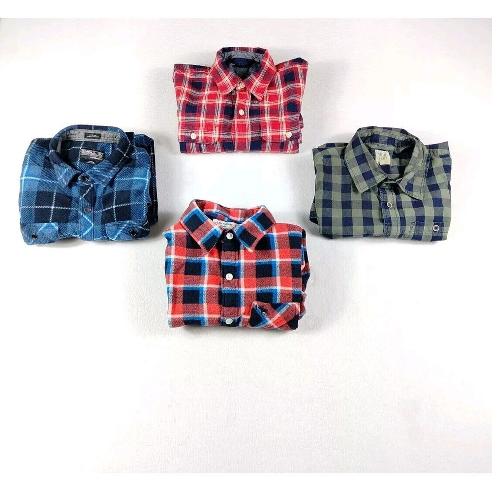 Abercrombie Kids True‎ Craft Gapkids O'Neil Flannels Dress Shirt Boys L/XL Lot 4